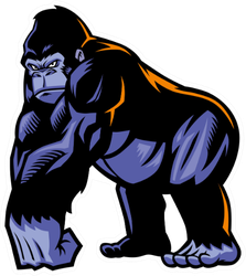 Gorilla Mascot Sticker
