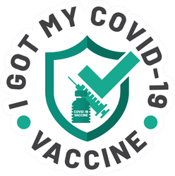 Got My Covid-19 Vaccine Badge Sticker
