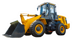 Grader And Excavator Construction Equipment Sticker