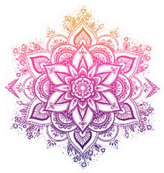 Gradient Boho Mandala Sticker