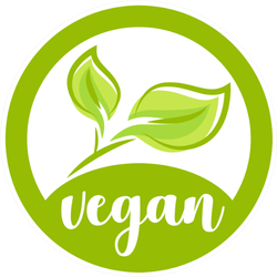 Green Vegan Food Icon Sticker