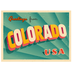 Greetings From Colorado Sticker