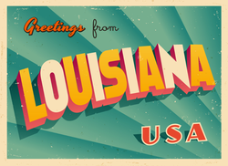 Greetings From Louisiana Sticker