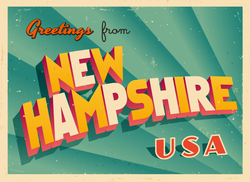 Greetings From New Hampshire Sticker