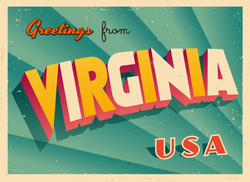 Greetings From Virginia Sticker