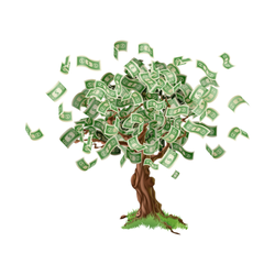 Growing Money Tree Sticker