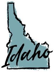 Hand Drawn Idaho State Sticker