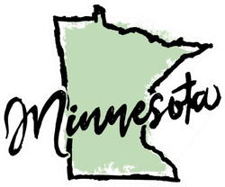 Hand Drawn Minnesota State Sticker