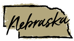 Hand Drawn Nebraska State Sticker