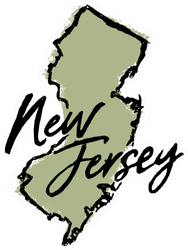 Hand Drawn New Jersey State Sticker