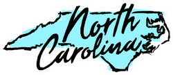 Hand Drawn North Carolina State Sticker