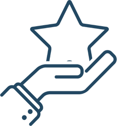 Hand Holding A Star Sticker