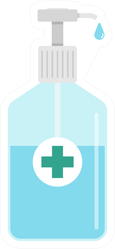 Hand Sanitizer Icon Sticker