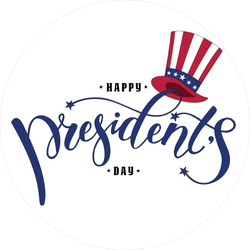 Happy President's Day Text Sticker