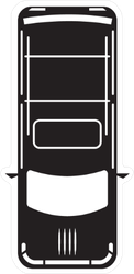 Hatchback Icon Sticker