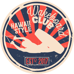 Hawaii Style Wakeboarding Club Sticker