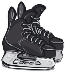 Hockey Skates Sticker