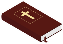 Holy Bible Isolated On White Illustration Sticker