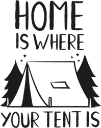 Home Is Where Your Tent Is Sticker