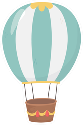Hot Air Balloon Design Sticker