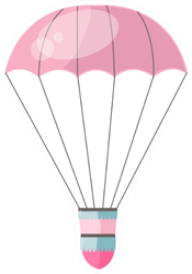 Hot Air-balloon Romantic Cartoon Sticker