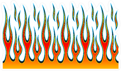 Hotrod Flames Fire Sticker
