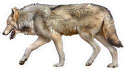 Hunting Wolf Sticker