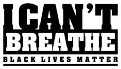 I Can't Breathe, Black Lives Matter Text Sticker