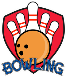 Illustration Of A Bowling Club Logo Sticker
