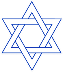 Illustration Star Of David Icon Sticker