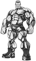 Incredible Bodybuilder Sticker
