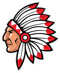 Indian Mascot Sticker