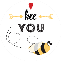 Inspirational Bee You Sticker