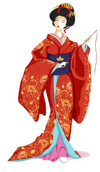 Japan National Doll Hina Ningyo Sticker