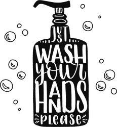 Just Wash Your Hands Sticker