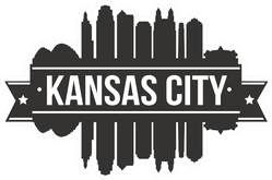 Kansas City Skyline Silhouette City Sticker