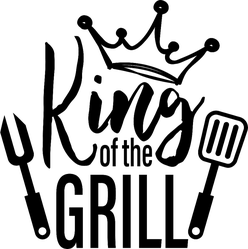 King of the Grill Transfer Sticker