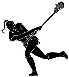 Lacrosse Female Swing Stick Sticker
