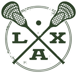 Lacrosse Lax Vintage Style Stamp Sticker