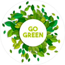 Leaves Go Green Sticker