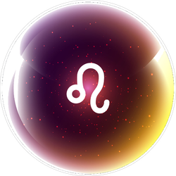 Leo Luminous Ball Sticker