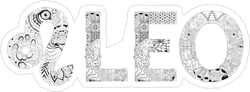 Leo Zodiac Sign Sticker