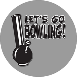 Let&rsquo;s Go Bowling Marijuana Sticker