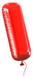 Letter I Balloon Font Sticker