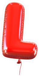 Letter L Balloon Font Sticker
