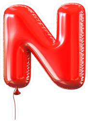 Letter N Balloon Font Sticker
