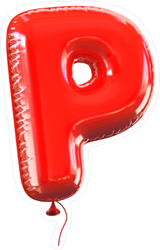 Letter P Balloon Font Sticker