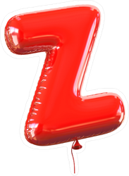 Letter Z Balloon Font Sticker