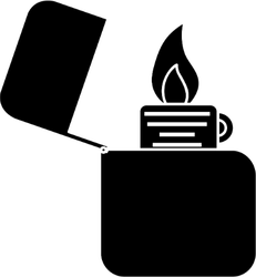 Lighter Icon Sticker