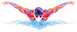 Liquid, Blob Multi Colour, Athlete Sticker